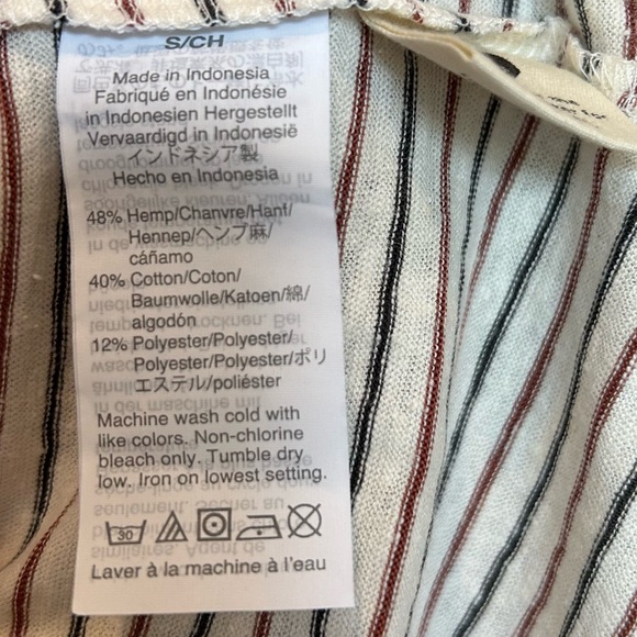 Madewell Small Hemp Allday Crewneck Pocket Tee in Menlo Stripe - Picture 4 of 4